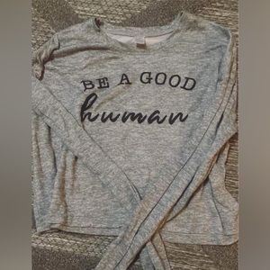 Be a good human long sleeve top